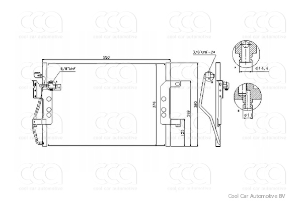 Condensors Nissens Condenser MB Vaneo 02-