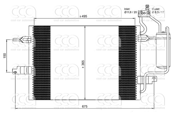Condensors Nissens Condenser Opel Meriva 03-