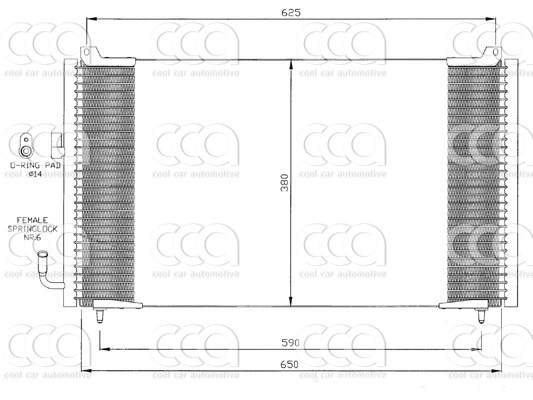 Condensors Nissens Condenser Peugeot 406 99-