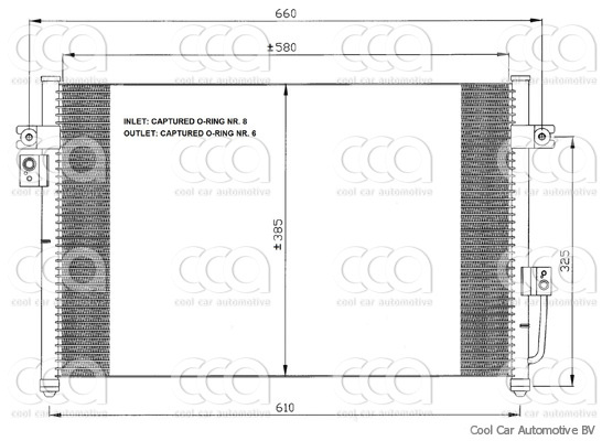 Condensors Nissens Condenser Hyundai Terracan 2.9 CRDi 01-