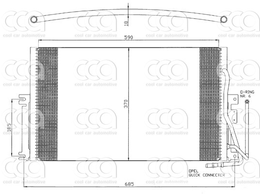 Condensors Nissens Condenser Opel Vectra B 01-