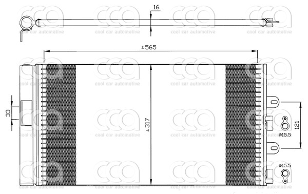 Condensors Nissens Condenser Fiat Punto 1.2 03-