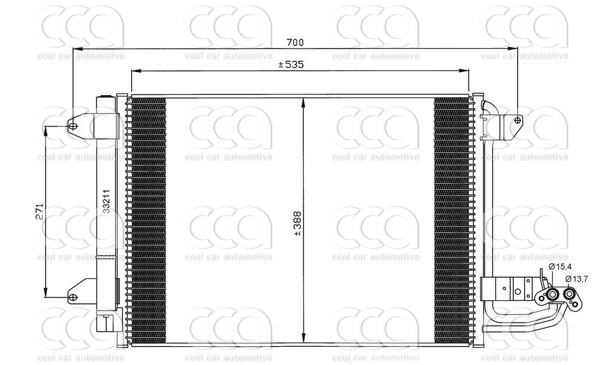 Condensors Nissens Condenser VW Golf V 03-