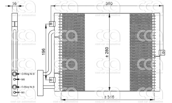 Condensors Nissens Condenser Porsche Boxster-911 97-04