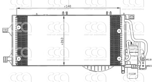 Condensors Nissens Condenser Opel Corsa 1.3 Dt-1.7 DtH
