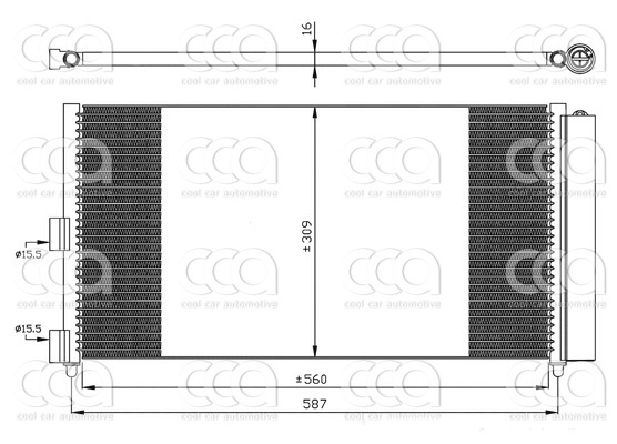Condensors Nissens Condenser Fiat Idea 1,2-1.4-1.3D 02-
