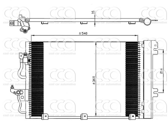Condensors Nissens Condenser Opel Astra H gas 04-