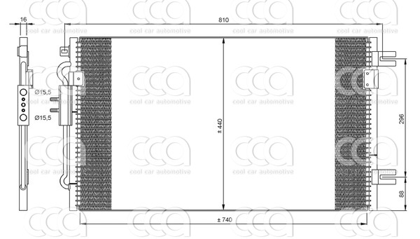 Condensors Nissens Condenser Chrysler Voyager D 04-