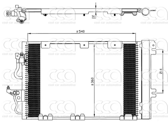 Condensors Nissens Condenser Opel Astra H 2,0 Turbo 04-