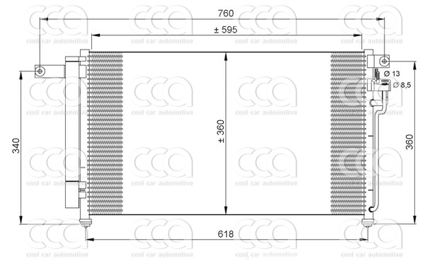 Condensors Nissens Condenser Kia Rio 05-