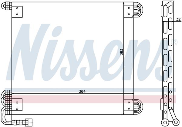 Condensors Nissens Condenser Nissan Atleon 97-