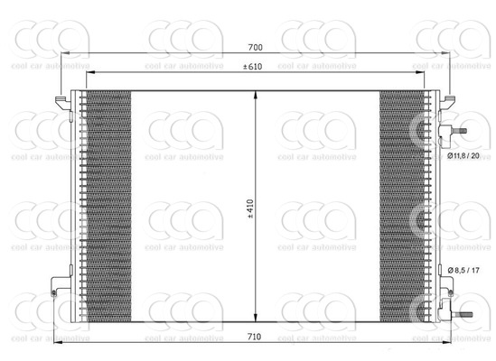 Condensors Nissens Condenser Opel Vectra C 2.0 Turbo 02
