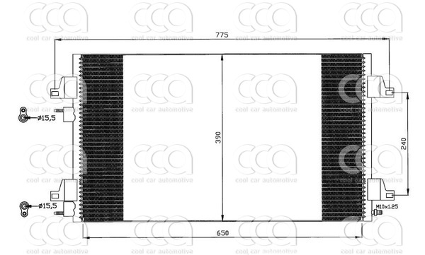 Condensors Nissens Condenser Renault Laguna II 04-