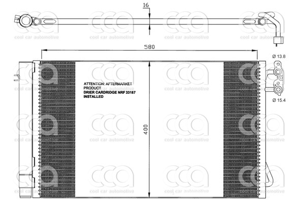 Condensors Nissens Condenser BMW 3-serie E90 04-