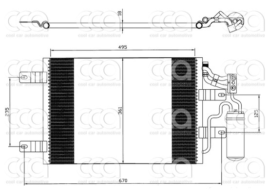 Condensors Nissens Condenser Opel Meriva 1.7 D 04-
