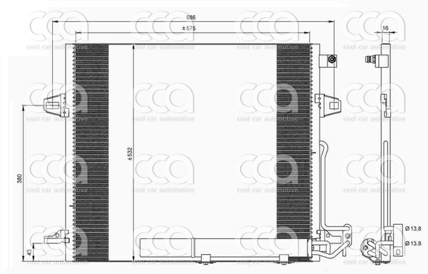 Condensors Nissens Condenser Mercedes ML- R Class 05-