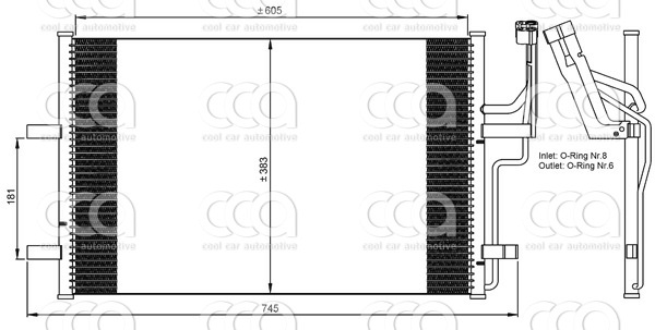 Condensors Nissens Condenser Mazda 3 diesel 03-