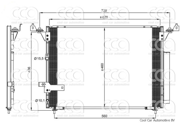 Condensors Nissens Condenser Toyota Hi-Ace2.5 D4D 2007-