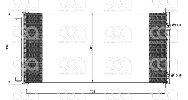 Condensors Nissens Condenser Honda CR-Z 1.5 Hybrid 2010-
