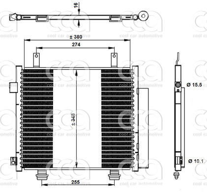Condensors Nissens Condenser Nissan Pixo 1.0 2009-