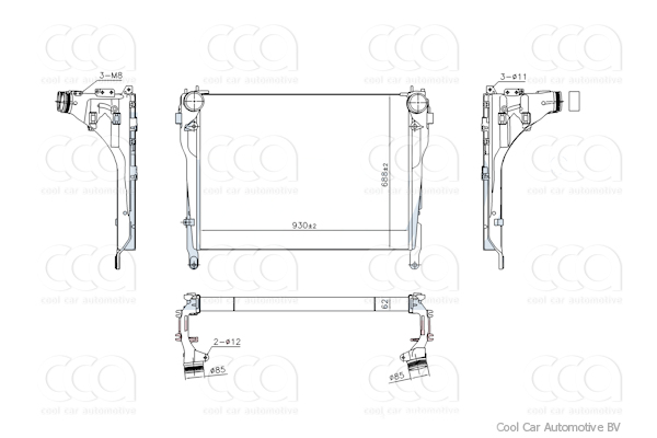 Intercoolers Intercooler MB Actros serie (2011)