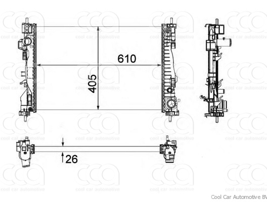 Radiateuren PW - Vrachtwagens Radiateur Alfa Romeo Giulietta 03>