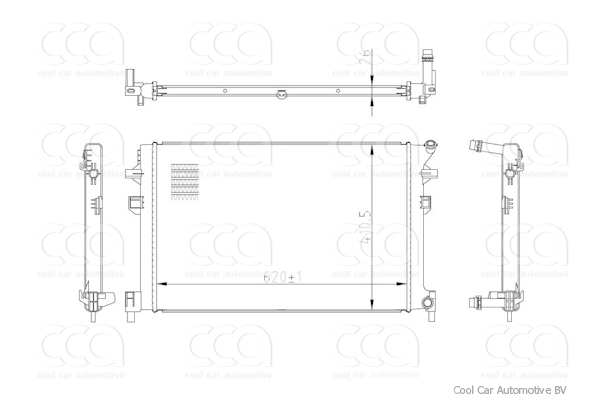 Radiateuren PW - Vrachtwagens Radiateur Audi A3 11>
