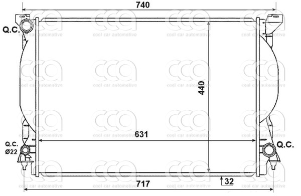 Radiateuren PW - Vrachtwagens Radiateur Audi A4 06>