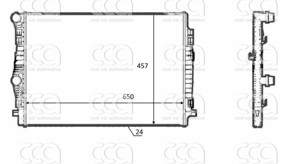 Radiateuren PW - Vrachtwagens Radiateur Audi A3 02>
