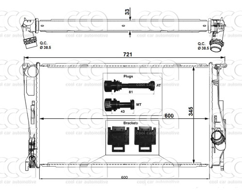 Radiateuren PW - Vrachtwagens Radiateur BMW 1 Series 06>