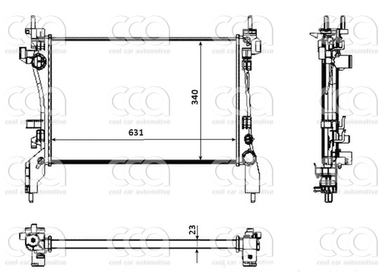 Radiateuren PW - Vrachtwagens Radiateur Citroen Nemo 10>