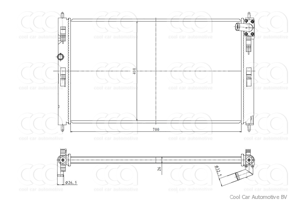 Radiateuren PW - Vrachtwagens Radiateur Citroen C4 09>