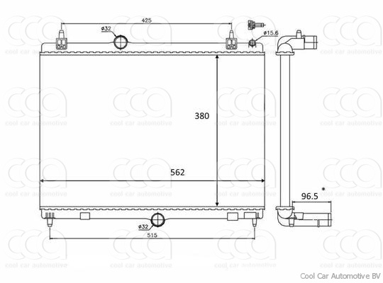 Radiateuren PW - Vrachtwagens Radiateur Citroen C5 07>