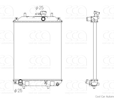 Radiateuren PW - Vrachtwagens Radiateur Daihatsu Charade 10>