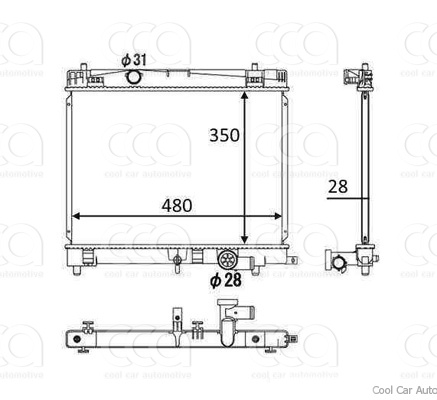 Radiateuren PW - Vrachtwagens Radiateur Daihatsu Charade 10>