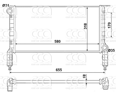 Radiateuren PW - Vrachtwagens Radiateur Fiat Doblo 09>
