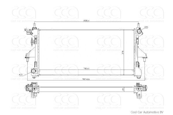 Radiateuren PW - Vrachtwagens Radiateur Fiat Ducato 07>