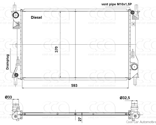 Radiateuren PW - Vrachtwagens Radiateur Ford ASIA & OCEANIA Figo 01>