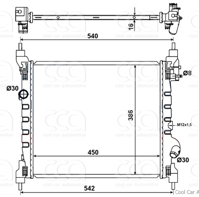 Radiateuren PW - Vrachtwagens Radiateur Chevrolet Spark 01>