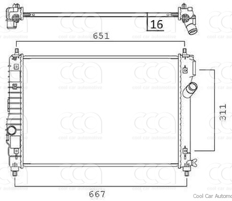 Radiateuren PW - Vrachtwagens Radiateur Chevrolet Aveo 07>