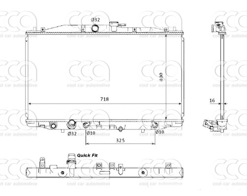 Radiateuren PW - Vrachtwagens Radiateur Honda Accord 03>
