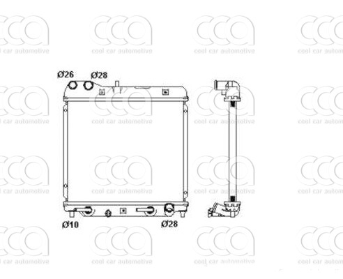 Radiateuren PW - Vrachtwagens Radiateur Honda Fit 07>