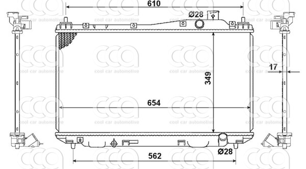 Radiateuren PW - Vrachtwagens Radiateur Honda Civic 10>