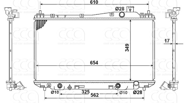 Radiateuren PW - Vrachtwagens Radiateur Honda Civic 09>