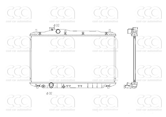 Radiateuren PW - Vrachtwagens Radiateur Honda Civic 01>