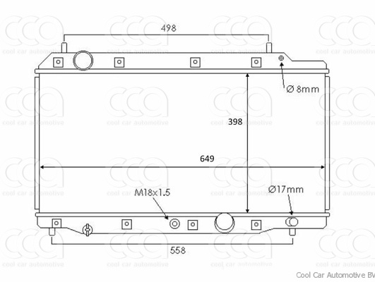 Radiateuren PW - Vrachtwagens Radiateur Honda CR-V 01>