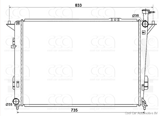 Radiateuren PW - Vrachtwagens Radiateur Hyundai Santa Fe 09>