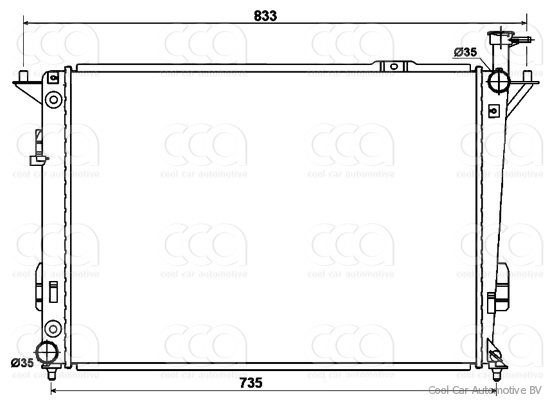 Radiateuren PW - Vrachtwagens Radiateur Hyundai Santa Fe 06>