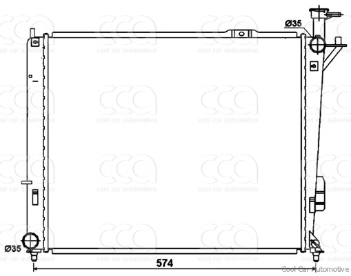 Radiateuren PW - Vrachtwagens Radiateur Hyundai Santa Fe 06>