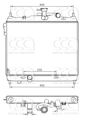 Radiateuren PW - Vrachtwagens Radiateur Hyundai Click 09>
